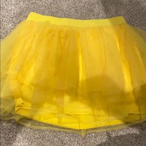 Bright yellow costume tutu